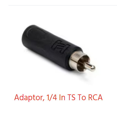 Hosa 1/4 TS To RCA Adapter GPR-104