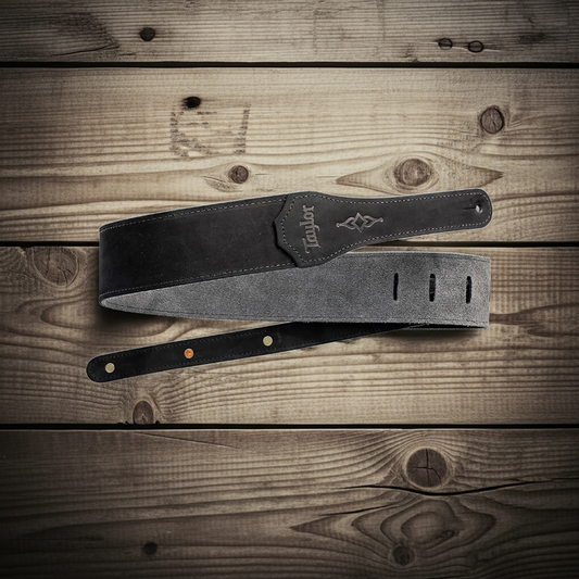 Taylor Strap Sanded Suede Medium Black