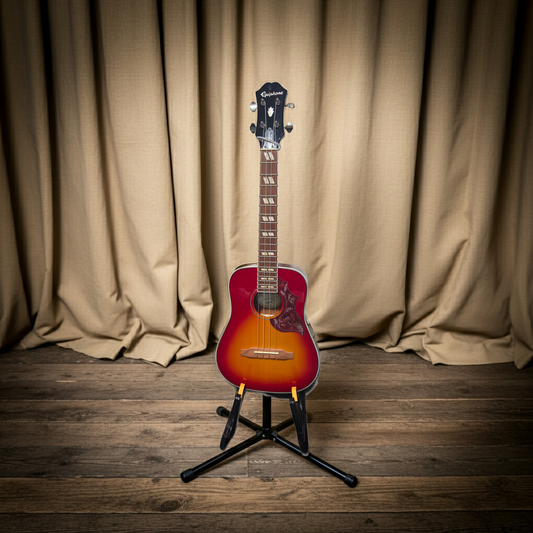 Epiphone Hummingbird Tenor Ukulele Acoustic/Electric Cherry Sunburst