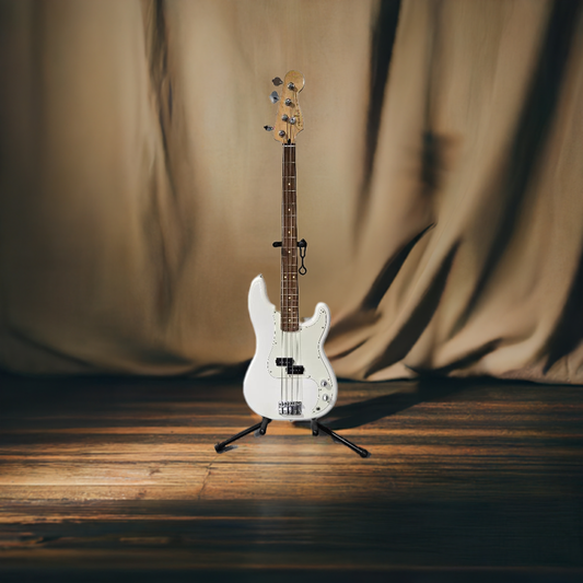 "Used" Fender Player P Bass White Electric Guitar