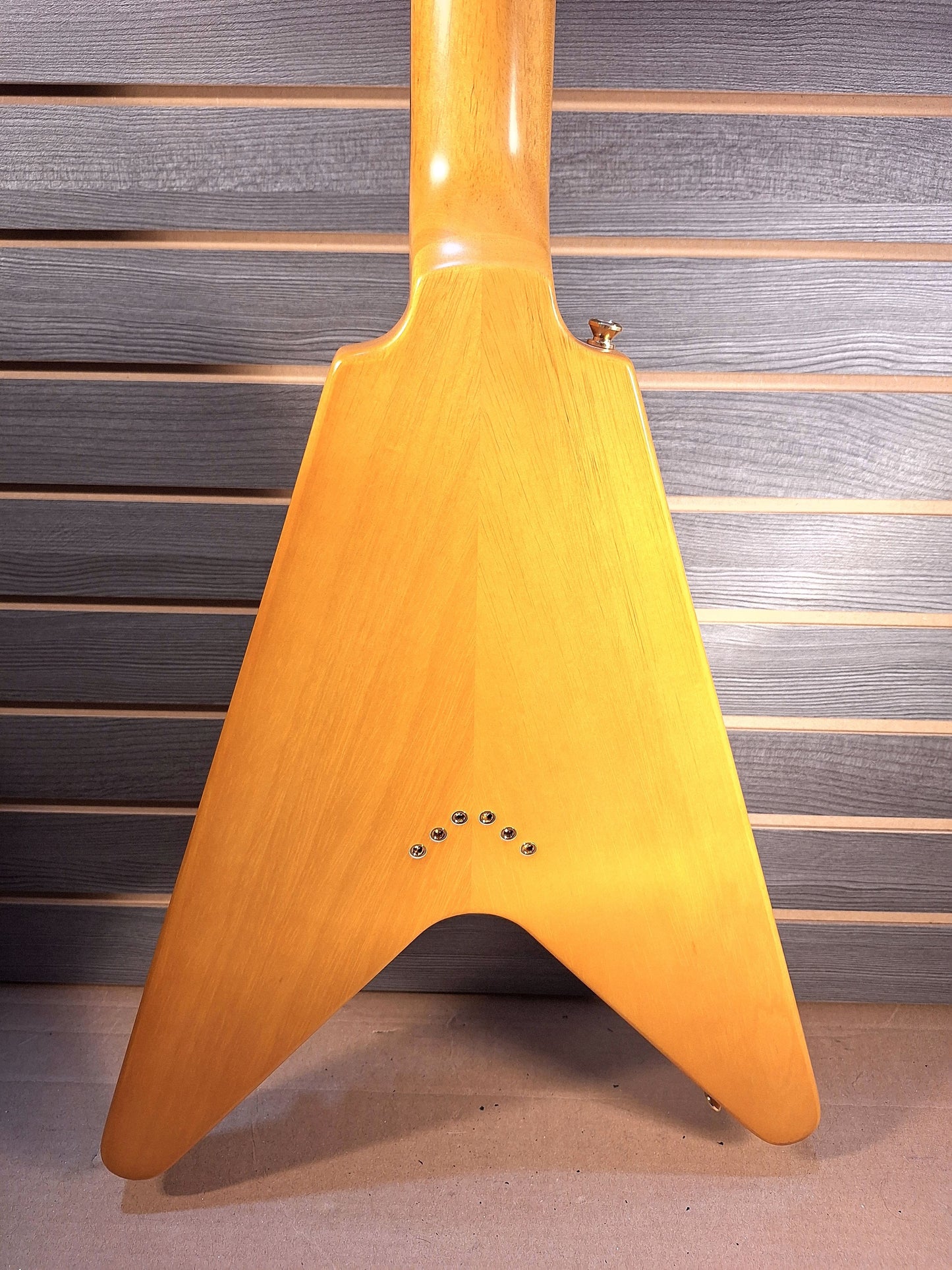 Epiphone 1958 Korina Flying V Gold