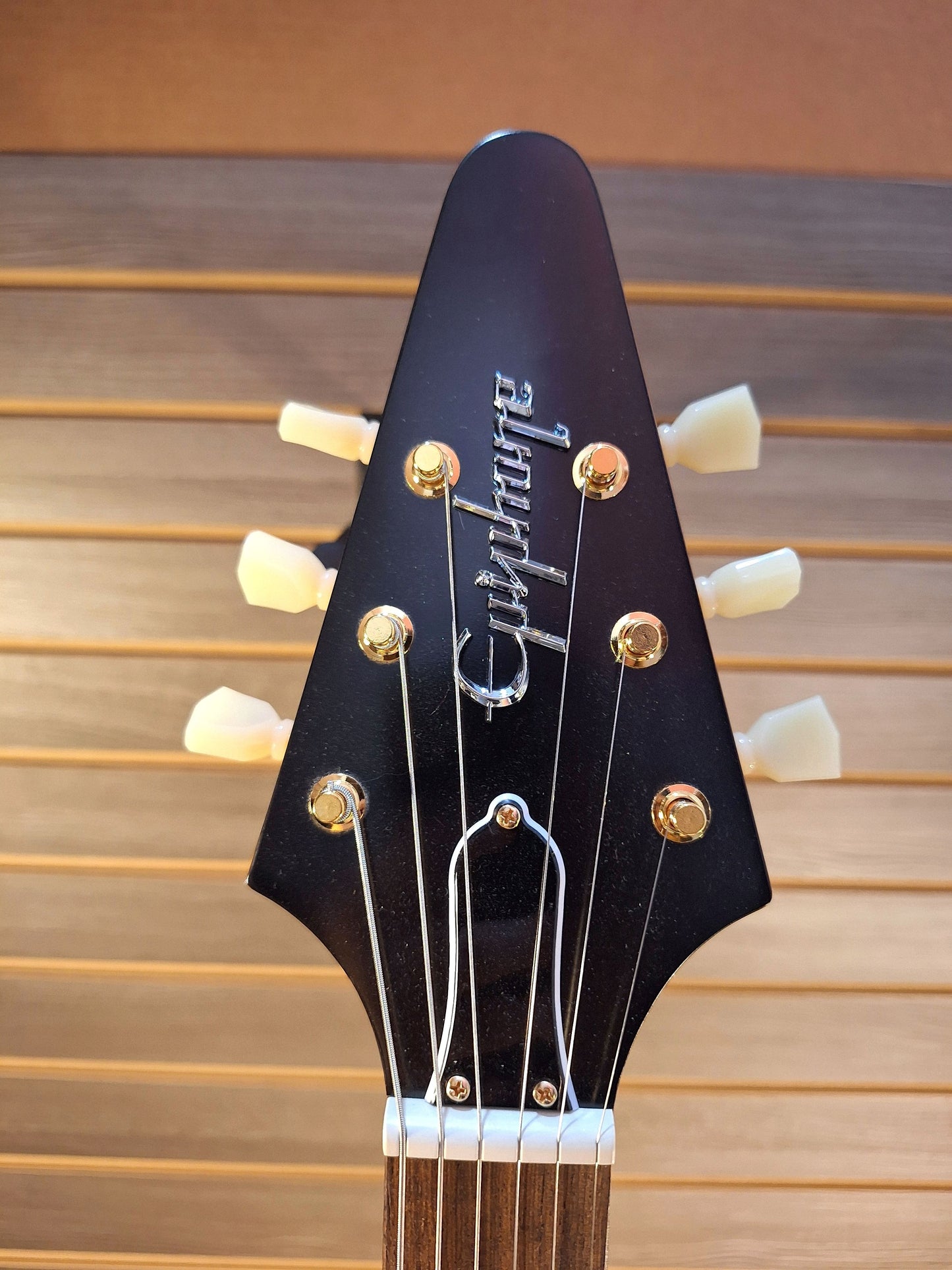 Epiphone 1958 Korina Flying V Gold