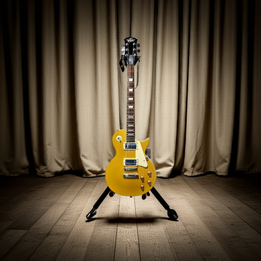 Used Oscar Schmidt Washburn Les Paul Copy Gold Top Electric Guitar