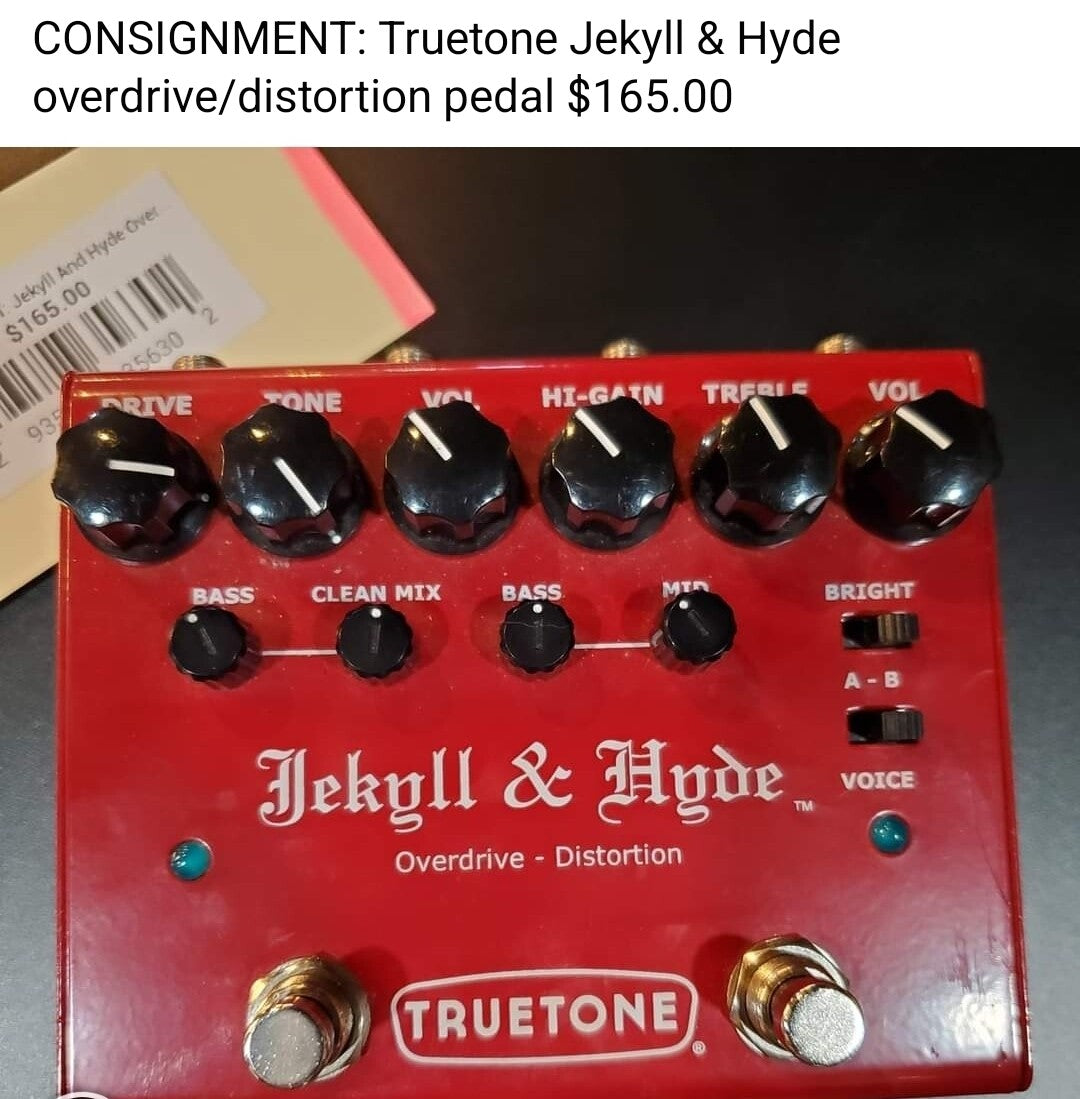 CONSIGNMENT: Jekyll And Hyde Overdrive/ Distortion Pedal( In Store Purchase)