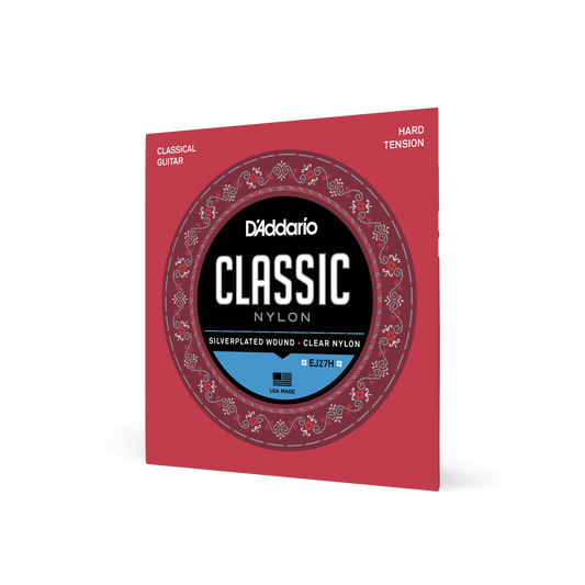 D'Addario Classic Nylon Silverplated Wound EJ27H Classical Guitar Strings