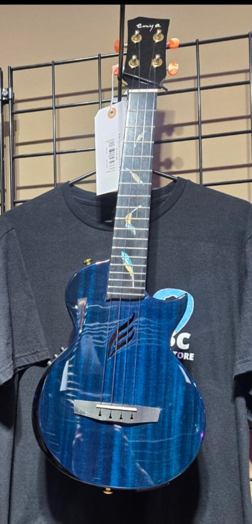 Previously Loved Enya Blue Feather Lite Tenor Ukulele (in Store purchase)