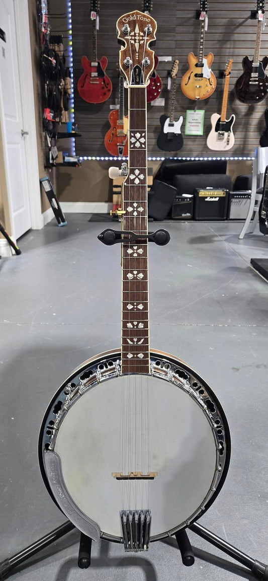 Previously Owned Gold Tone Banjo 5 String With Hard Case