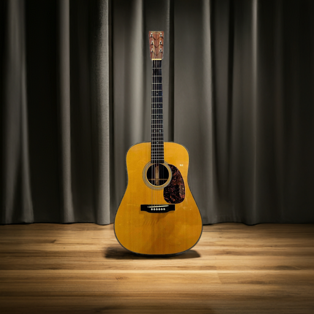 Previously Owned 2009 Martin HD-28 V Natural Acoustic Guitar With Hard Case