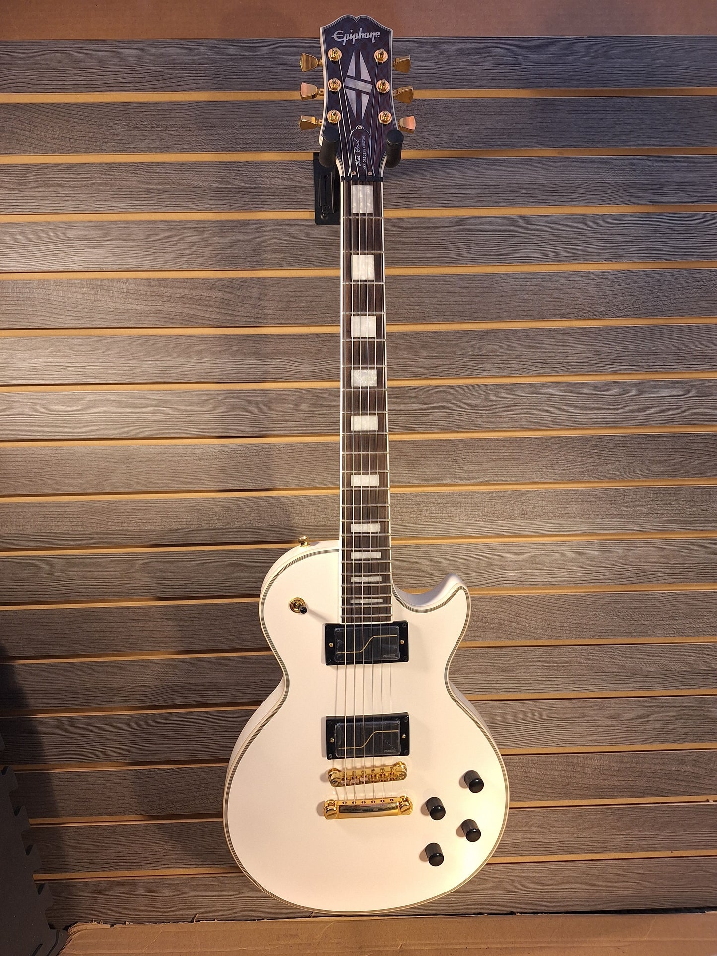 Epiphone Matt Heafy Les Paul Custom Origins With Hard Case Bone White