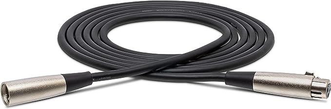 Hosa MCL-110 XLR3F to XLR3M 10ft 22 AWG X 2 Microphone Cable