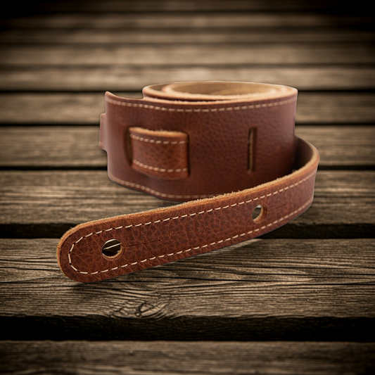 Taylor Strap Sanded Suede Medium Brown 2.5 Inch