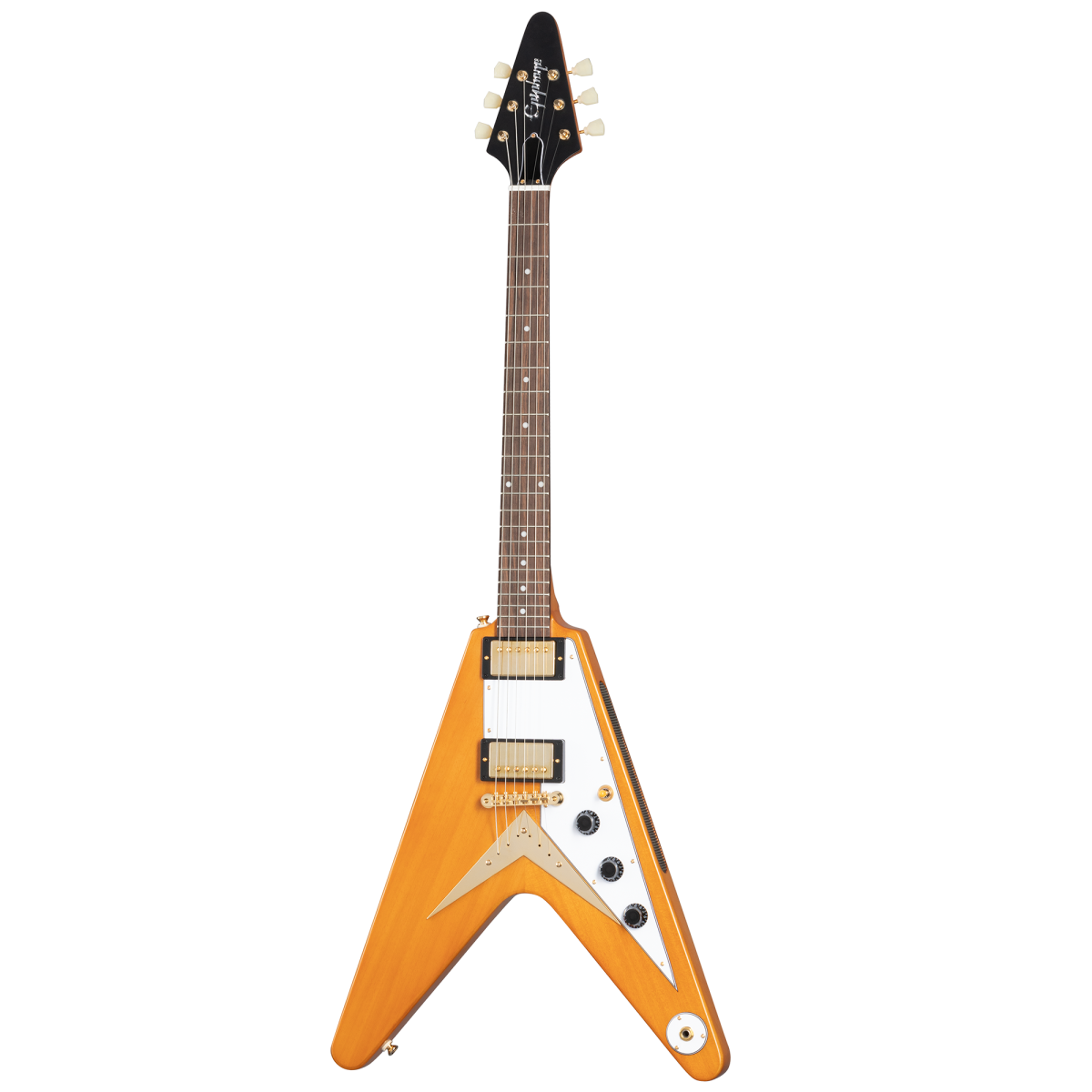 Epiphone 1958 Korina Flying V Gold