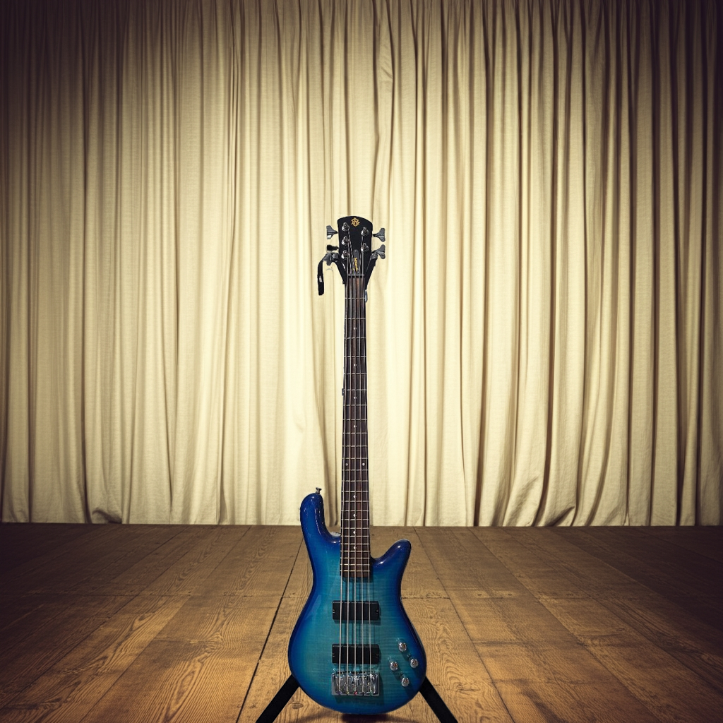Used Specter Blue Ocean C-5 Plus 5 String With Case