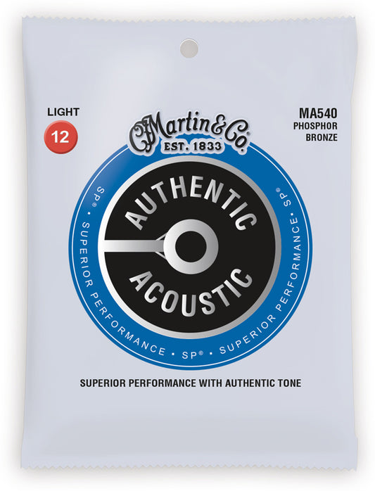 Martin Light Phosphor Bronze MA540 12-54 Acoustic Guitar Strings