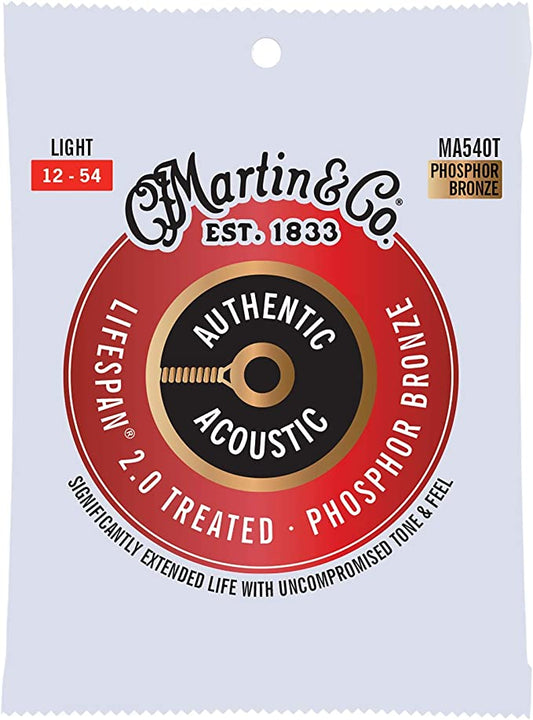 Martin MA540T 12-54 Lifespan Phosphor Bronze Acoustic Strings