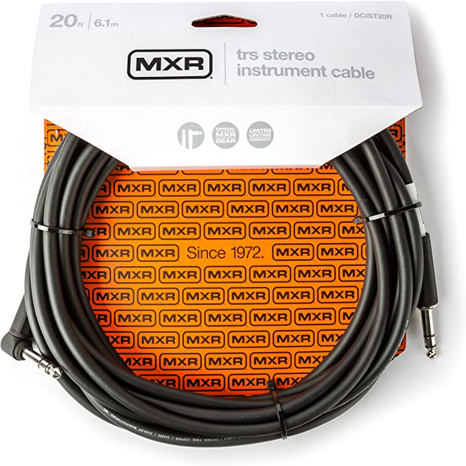 MXR TRS DCIST2R Stereo Instrument Cable 20'