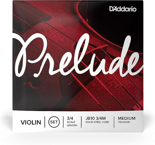 D'Addario Prelude Violin 3/4 Medium Tension Strings
