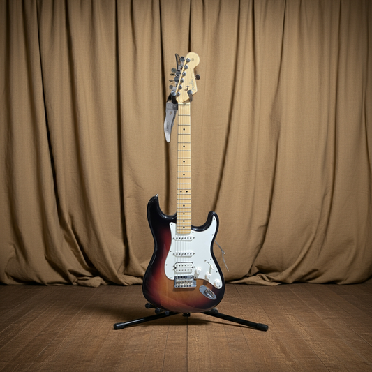 Used Fender USA HSS Strat TSB with hard case