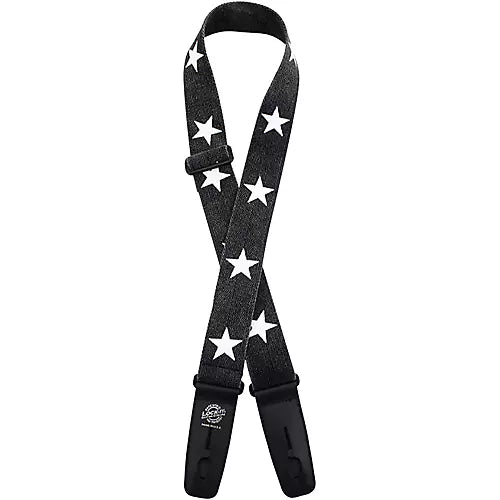 Lock-it Designer Cotton Stars Guitar Strap