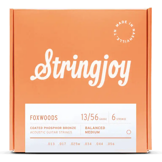 Stringjoy Foxwood Acoustic Guitar Strings 13/56