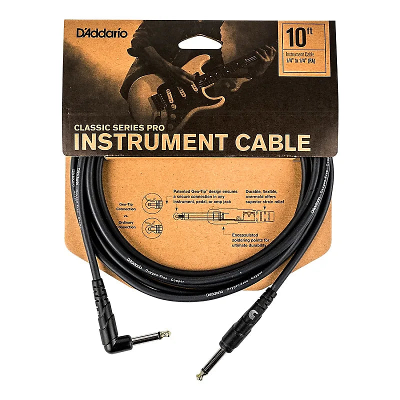 D'Addario Classic Series Guitar 10 Ft Cable