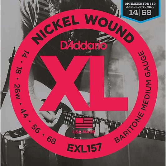 D'Addario EXL157 14-68 Nickel Wound Medium Baritone Strings