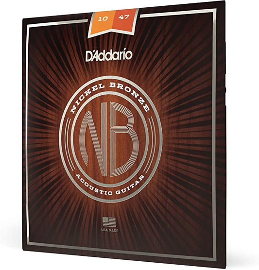 D'Addario 10/47 Nickel Bronze Acoustic Guitar Strings