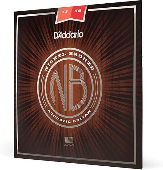 D'Addario 13/56 Nickel Bronze Acoustic Guitar Strings