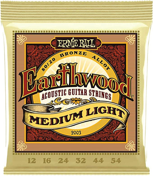 Ernie Ball Earthwood Medium Light Guitar Strings 12/54