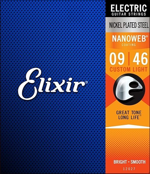 Elixir Nickel Plated Steel Nanoweb 09/46 Electric Guitar Strings