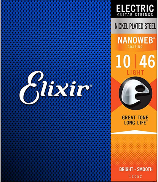 Elixir Electric Nanoweb Nickel Plated Steel 10-46 Light Guitar Strings