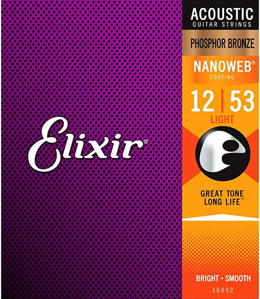 Elixir 12/53 Bronze Light Acoustic Strings