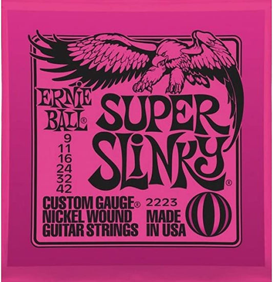 Ernie Ball Super Slinky 9s Nickel Wound Electric Guitar Strings