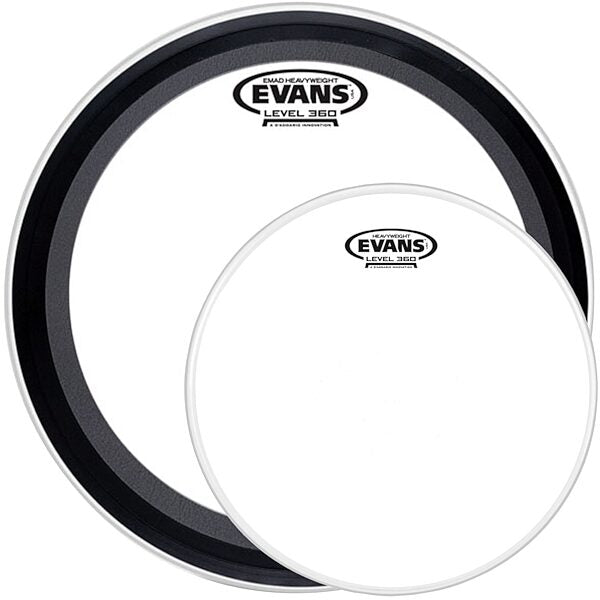 Evans 22" EMADHW And 14" Heavyweight Knockout Pack Drumheads